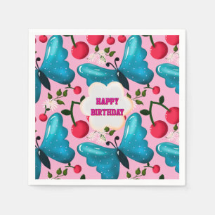 Serviette En Papier Ensemble personnalisé pour fête d'anniversaire sur