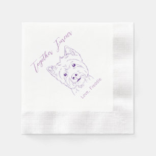 Serviette En Papier Ensemble pour toujours Serviettes de mariage Terri