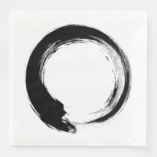 Serviette En Papier Enso Zen Circle (Devant)