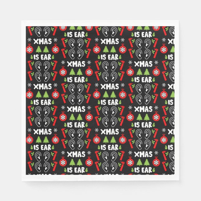 Serviette En Papier ENT Doctor Christmas (Devant)