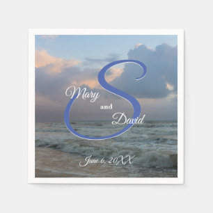 Serviette En Papier Entendre Le Mariage Des Vagues