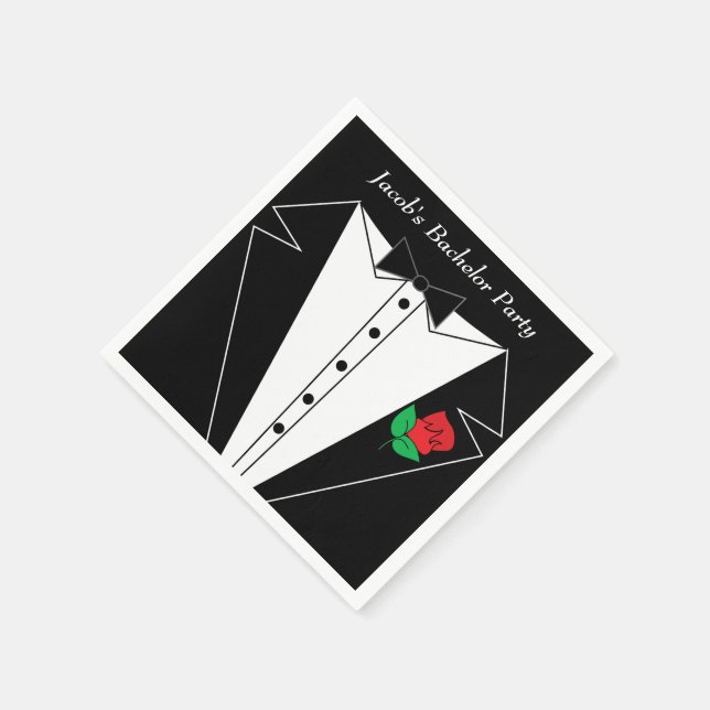 Serviette En Papier Enterrement de vie de garçon (Coin)