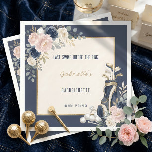 Serviette En Papier Enterrement de vie de jeune fille autour du golf,