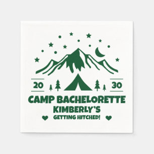 Serviette En Papier Enterrement de vie de jeune fille Camping