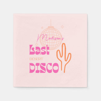 Serviette En Papier Enterrement de vie de jeune fille disco désert Ros