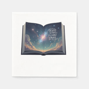 Serviette En Papier Entre les pages : Un monde de magie