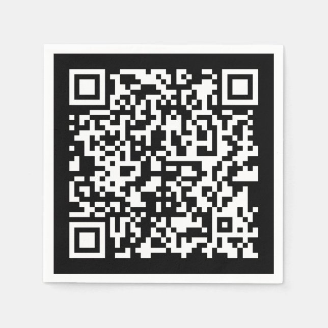 Serviette En Papier Entrer l'URL et créer un code QR numérisable | Bla (Devant)
