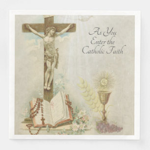 Serviette En Papier Entrez dans la foi catholique Tradition religieuse