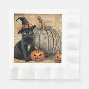 Serviette En Papier Ephémère d'Halloween vintage