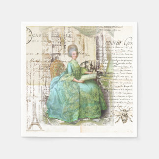 Serviette En Papier Ephémère royale du XVIIIe siècle