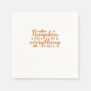 Serviette En Papier Épices citrouilles Et Tout Beau Design De Base