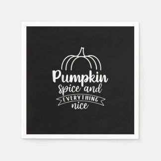 Serviette En Papier Épices citrouilles Et Tout Bien