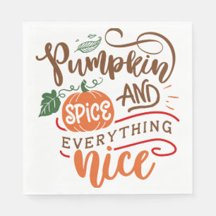 Serviette En Papier Épices Citrouilles et tout ce qu'il faut