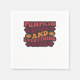 Serviette En Papier Épices citrouilles Et Tout Nice (Foncé)
