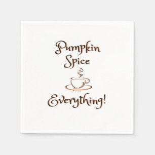 Serviette En Papier Épices citrouilles Tout Automne Café Automne Latte