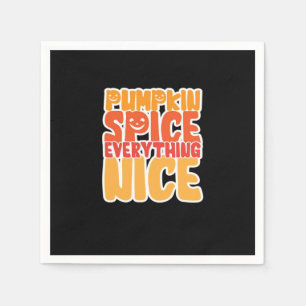 Serviette En Papier Épices citrouilles Tout Nice Drôle Halloween Nourr