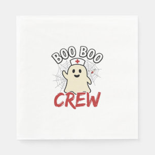 Serviette En Papier Équipage Boo Boo Halloween Infirmière Fantôme Desi