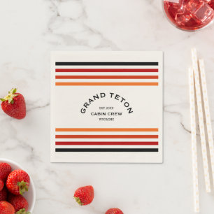 Serviette En Papier Équipage de cabine Grand Teton Crête personnalisée