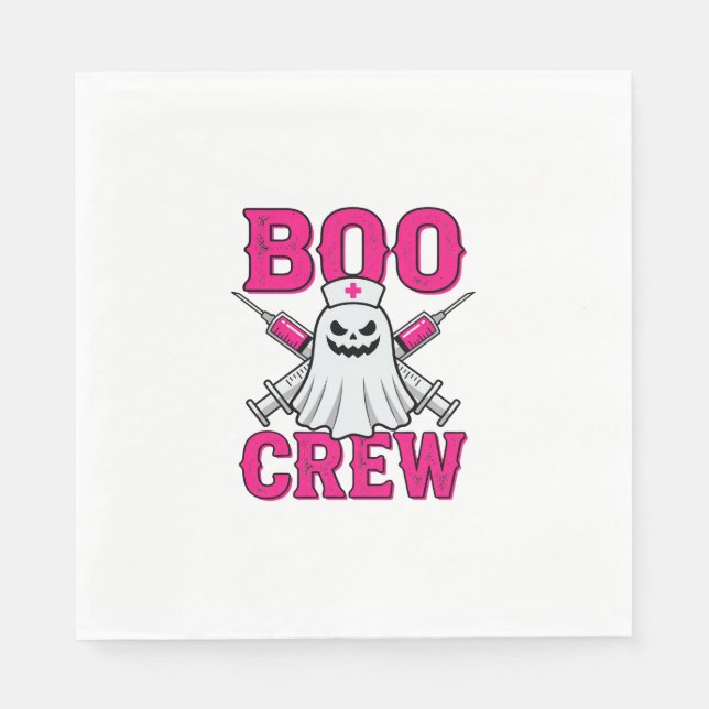 Serviette En Papier Équipage fantôme infirmière Halloween (Devant)