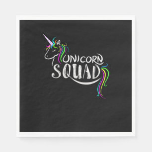 Serviette En Papier Équipe cool Unicorn _ Amusante Équipe équestre mag