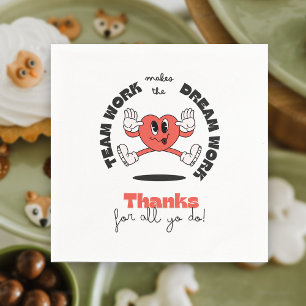 Serviette En Papier Équipe d'affaires Parti volontaire des employés