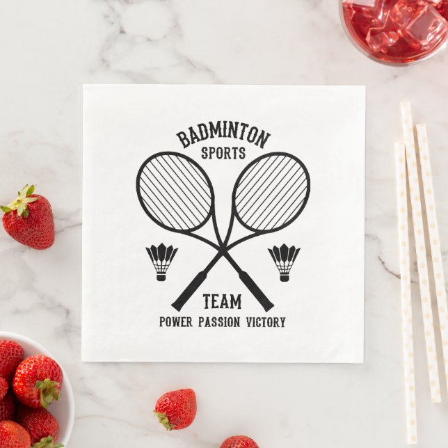 Serviette En Papier Équipe de badminton (En situation)