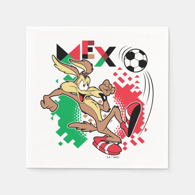 Serviette En Papier Équipe de football du Mexique Graphique WILE E. CO (Devant)