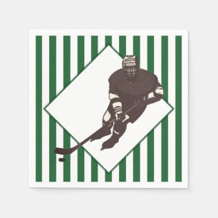 Serviette En Papier Équipe de hockey Green Napkins
