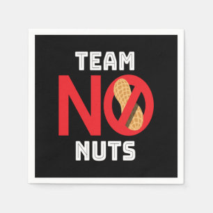 Serviette En Papier Équipe Pas De Noix Nut Nut Allergy