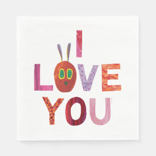 Serviette En Papier Eric Carle   Caterpillar I Love You