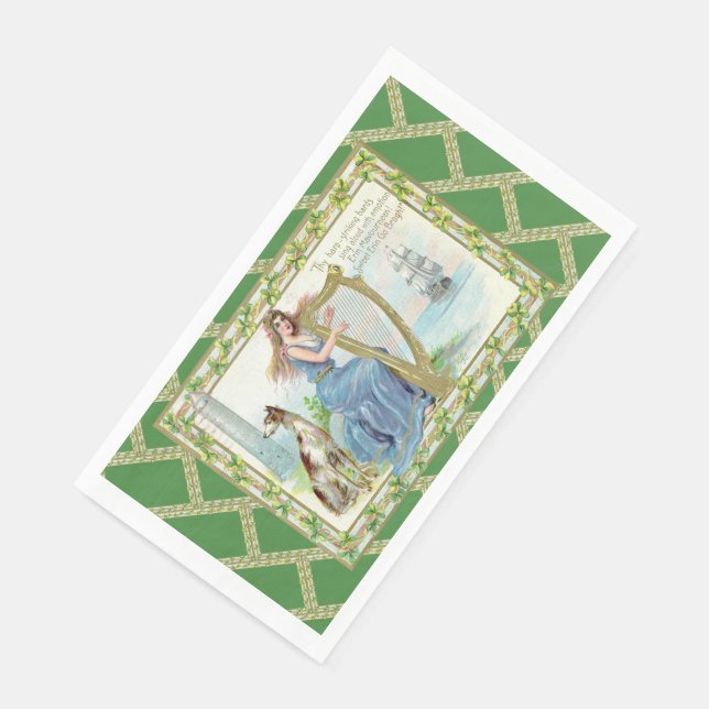 Serviette en papier Erin Mavourneen Irlandaise (Coin)