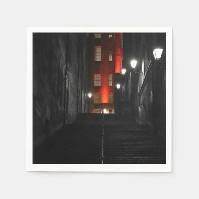 Serviette En Papier Escalier gothique (Devant)