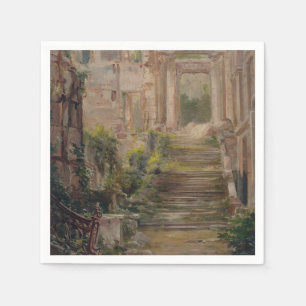 Serviette En Papier Escaliers des ruines du château Saint-Cloud