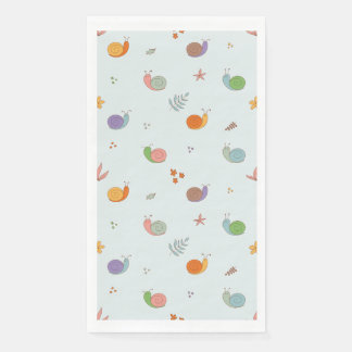 Serviette En Papier Escargots amusants