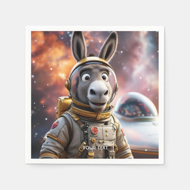 Serviette En Papier Espace astronaute Imaginaire (Devant)