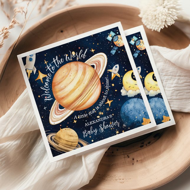 Serviette En Papier Espace moderne - Galaxie externe (Créateur téléchargé)