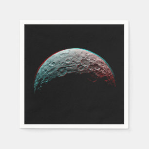 Serviette En Papier Espace noir. Planète en univers / Astronomie