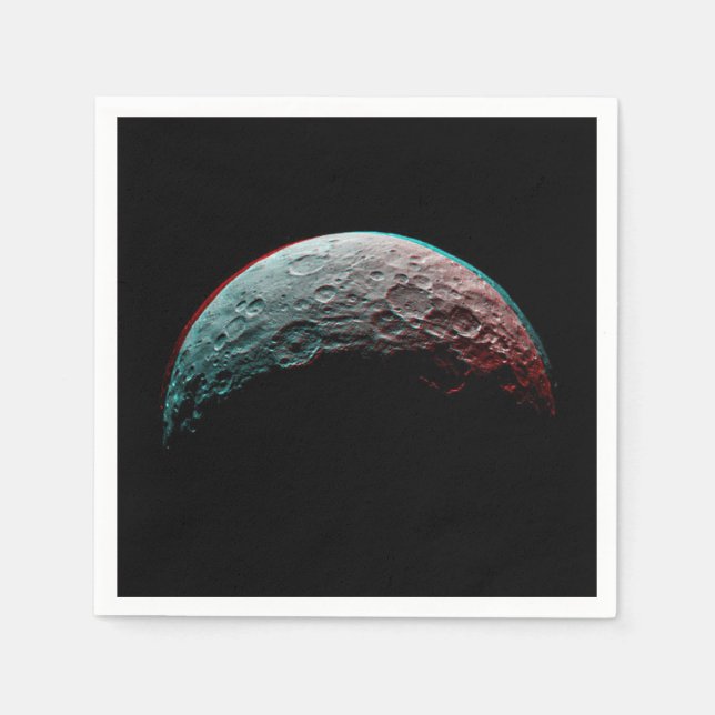 Serviette En Papier Espace noir. Planète en univers / Astronomie (Devant)
