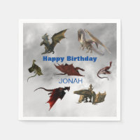 Espèces de dragons Fantaisie amusante Anniversaire