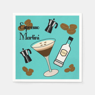 Serviette En Papier Espresso Martini