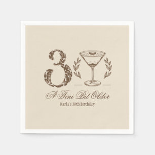 Serviette En Papier Espresso Tini Bit Ancien 30e anniversaire