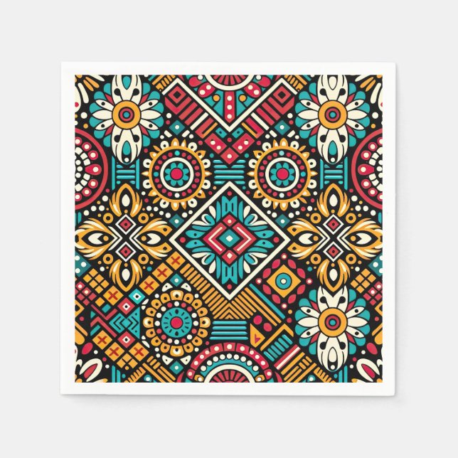 Serviette En Papier Essence de Vibrance Africaine (Devant)
