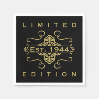 Serviette En Papier Est. 1944 80e anniversaire