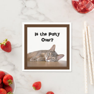 Serviette En Papier Est-Ce Vraiment Lundi ? Mème de chat Abyssinien dr