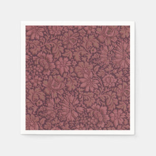 Serviette En Papier Esthétique vintage sur toute l'impression florale