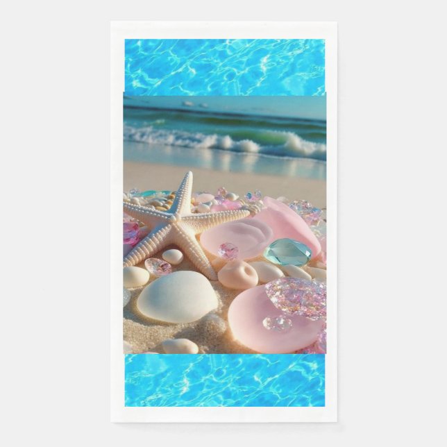 Serviette En Papier Et "Opel Waves : Blue Ocean Paper Napkins" ? (Devant)