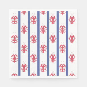 Serviette En Papier Été Homard Thème Papier Napkin