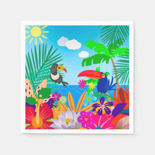 Serviette En Papier Été tropical