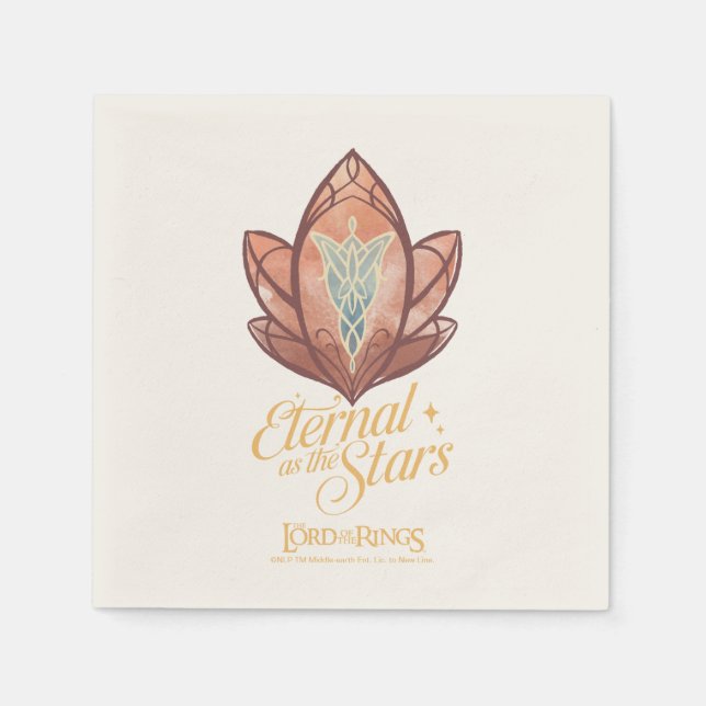 Serviette En Papier Éternelle comme l'Étoile du Soir Graphique (Devant)