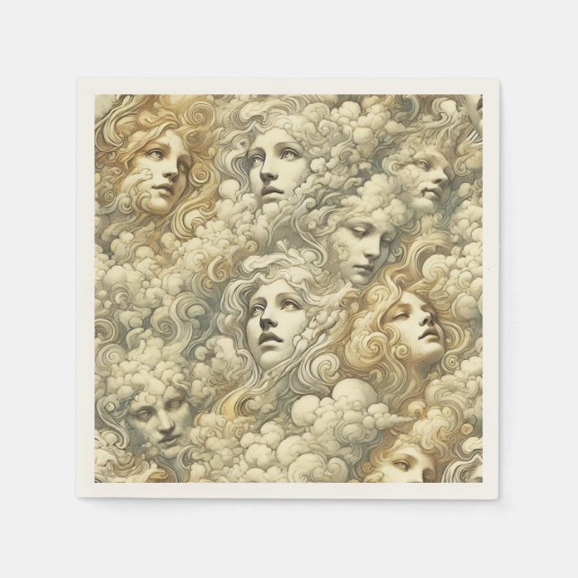 Serviette En Papier Ethereal Drift - Gothique victorien (Devant)